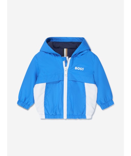 BOSS Baby Boys Hooded Windbreaker in Blue commande en ligne