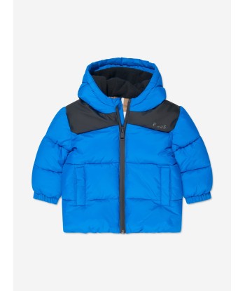 BOSS Baby Boys Puffer Jacket in Blue commande en ligne