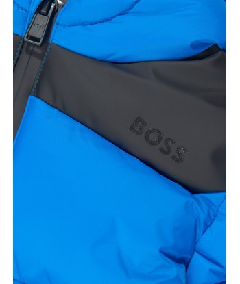 BOSS Baby Boys Puffer Jacket in Blue commande en ligne