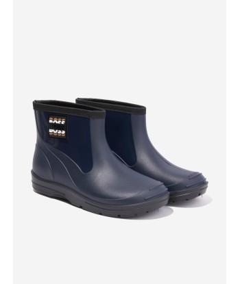 BOSS Boys Logo Wellies in Navy rembourrage situé sous