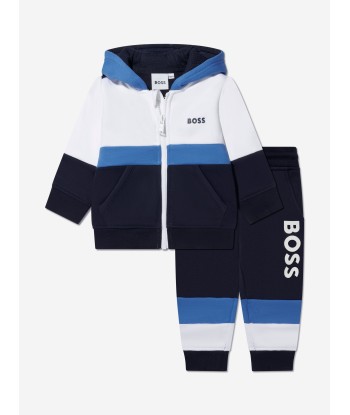 BOSS Baby Boys Tracksuit in Navy les muscles