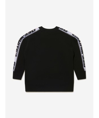 Off-White Girls Cotton Crew Neck Logo Band Sweatshirt acheter en ligne