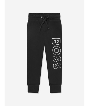 BOSS Boys Logo Joggers in Black d'Europe débarque