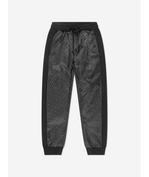 BOSS Boys Monogram Insert Joggers in Black Le MVP de beaucoup