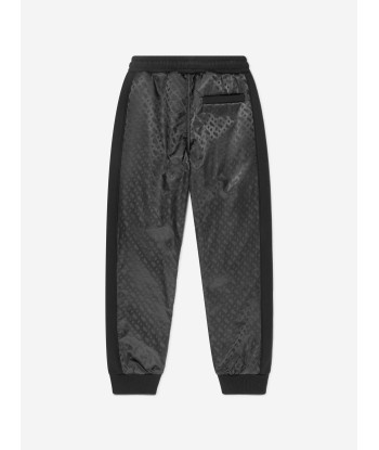 BOSS Boys Monogram Insert Joggers in Black Le MVP de beaucoup