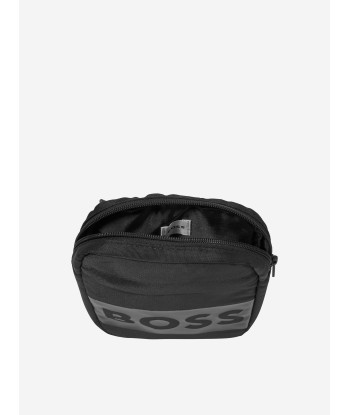 BOSS Boys Logo Pouch Bag in Black de pas cher