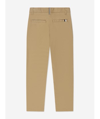 BOSS Boys Slim Fit Trousers in Beige Découvrez la collection