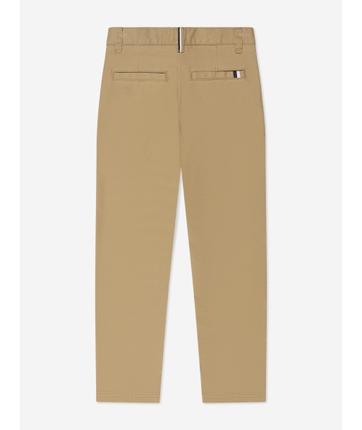 BOSS Boys Slim Fit Trousers in Beige Découvrez la collection