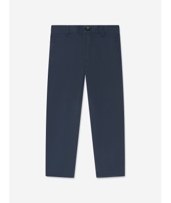 BOSS Boys Slim Fit Trousers in Navy JUSQU'A -70%! 