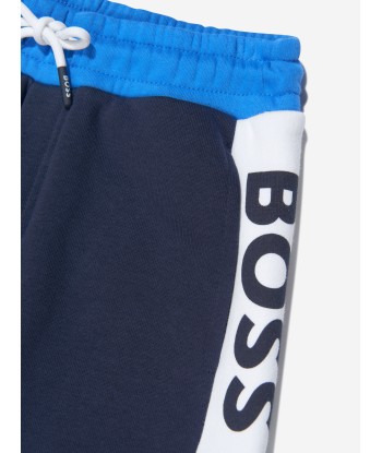 BOSS Boys Logo Joggers in Navy online