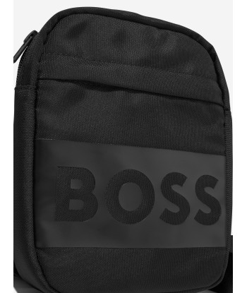 BOSS Boys Logo Pouch Bag in Black de pas cher