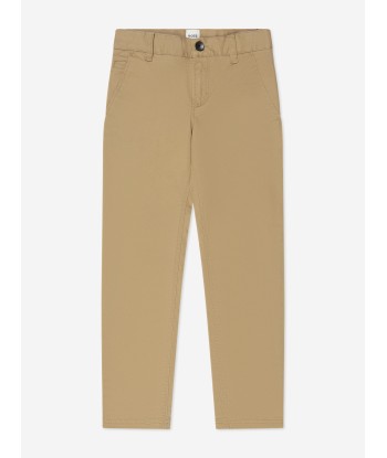 BOSS Boys Slim Fit Trousers in Beige Découvrez la collection