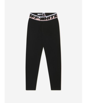 Off-White Girls Cotton Logo Band Leggings destockage