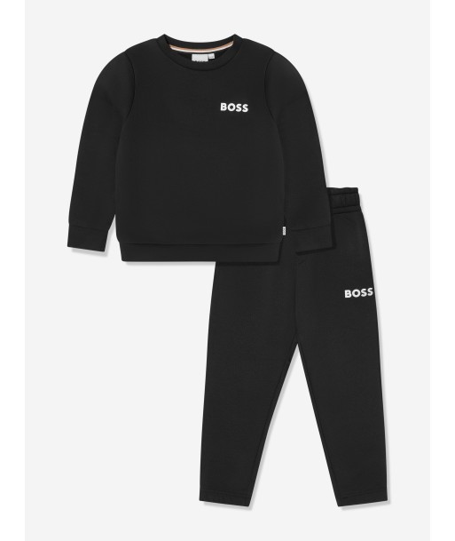 BOSS Boys Logo Tracksuit in Black Comment ça marche