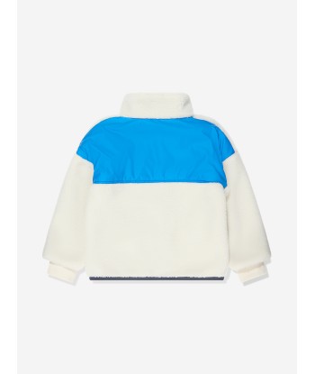 BOSS Boys Faux Shearling Sweatshirt in Cream suggérées chez