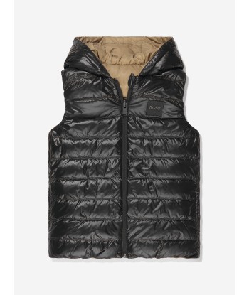 BOSS Boys Reversible Puffer Gilet in Beige votre restaurant rapide dans 