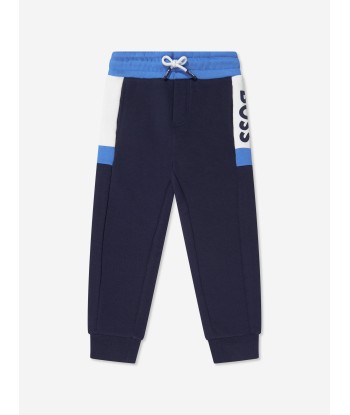 BOSS Boys Logo Tracksuit in Navy En savoir plus