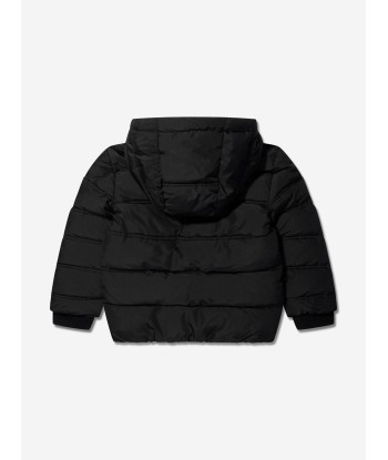 BOSS Boys Puffer Jacket in Black meilleur choix