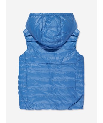 BOSS Boys Reversible Puffer Gilet in Blue plus qu'un jeu 