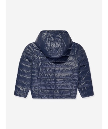 BOSS Boys Reversible Puffer Jacket in Navy vous aussi creer 