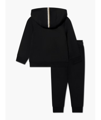 BOSS Boys Logo Tracksuit in Black livraison gratuite