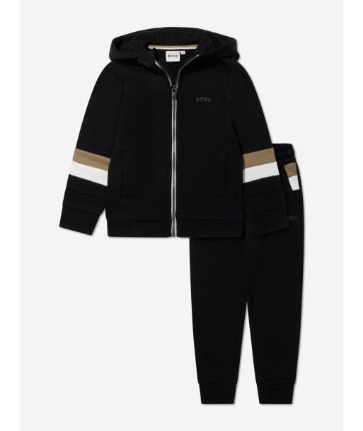 BOSS Boys Logo Tracksuit in Black Vous souhaitez 