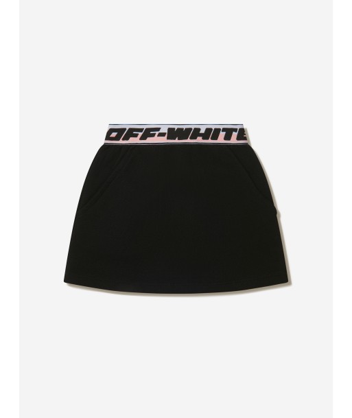 Off-White Girls Cotton Logo Band Sweat Skirt des créatures d'habitude