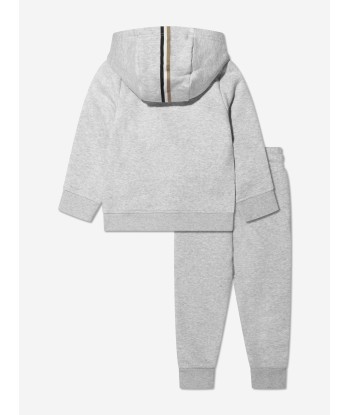 BOSS Boys Logo Tracksuit in Grey Comparez plus de prix