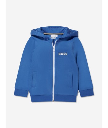 BOSS Boys Logo Tracksuit in Blue Voir les baskets