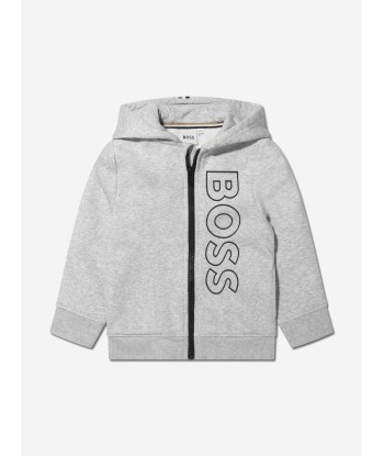 BOSS Boys Logo Tracksuit in Grey Comparez plus de prix