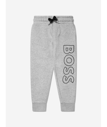 BOSS Boys Logo Tracksuit in Grey Comparez plus de prix