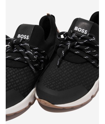 BOSS Boys Monogram Trainers in Black de France