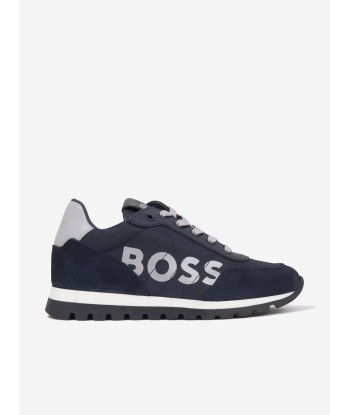 BOSS Boys Retrorunner Trainers in Navy ouvre sa boutique