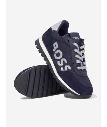 BOSS Boys Retrorunner Trainers in Navy ouvre sa boutique