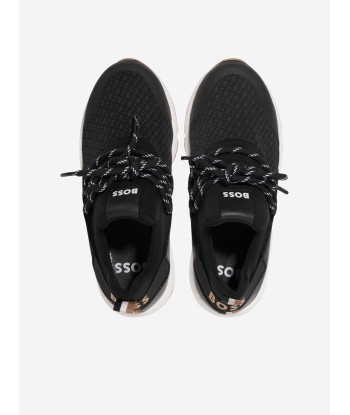 BOSS Boys Monogram Trainers in Black de France