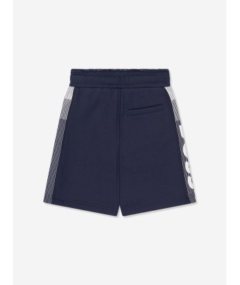 BOSS Boys Logo Print Shorts in Navy votre