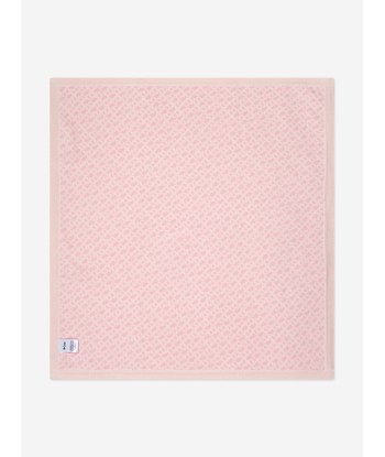 BOSS Baby Girls Knitted Logo Blanket in Pink pas cheres