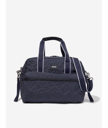 BOSS Baby Logo Changing Bag in Navy l'évolution des habitudes 