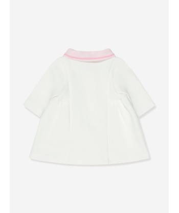 BOSS Baby Girls Polo Dress in Ivory de pas cher