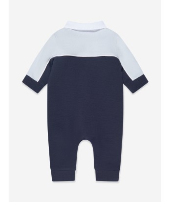 BOSS Baby Boys Logo Romper in Navy Les magasins à Paris et en Île-de-France