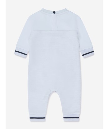 BOSS Baby Boys Striped Romper in Blue en ligne