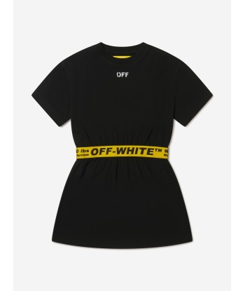 Off-White Girls Cotton Industrial Logo Band T-Shirt Dress Jusqu'à 80% De Réduction