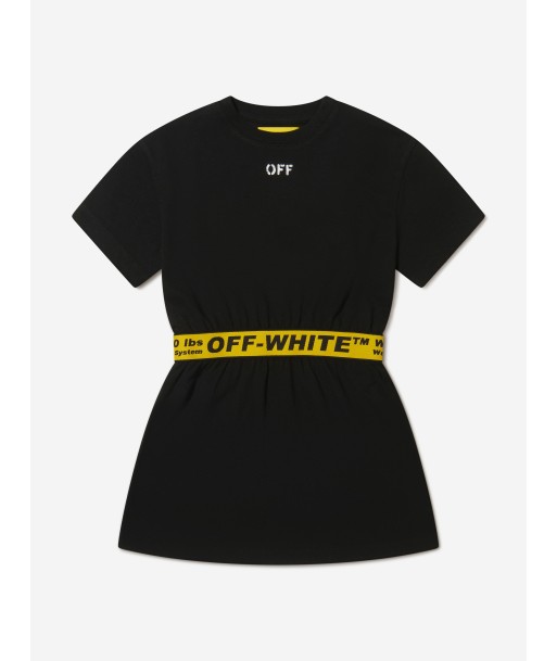 Off-White Girls Cotton Industrial Logo Band T-Shirt Dress Jusqu'à 80% De Réduction