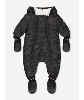 BOSS Baby Monogram Snowsuit in Black pas chere