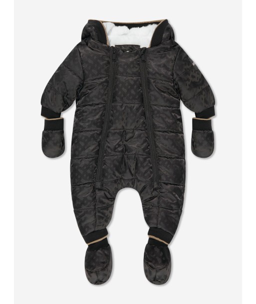 BOSS Baby Monogram Snowsuit in Black pas chere