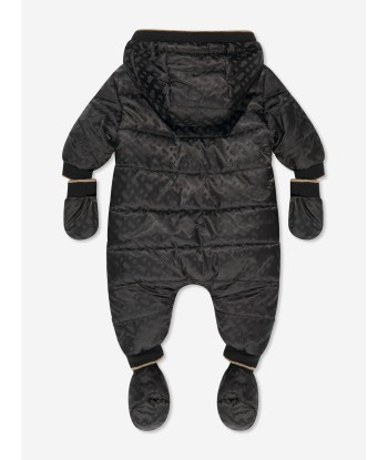 BOSS Baby Monogram Snowsuit in Black pas chere