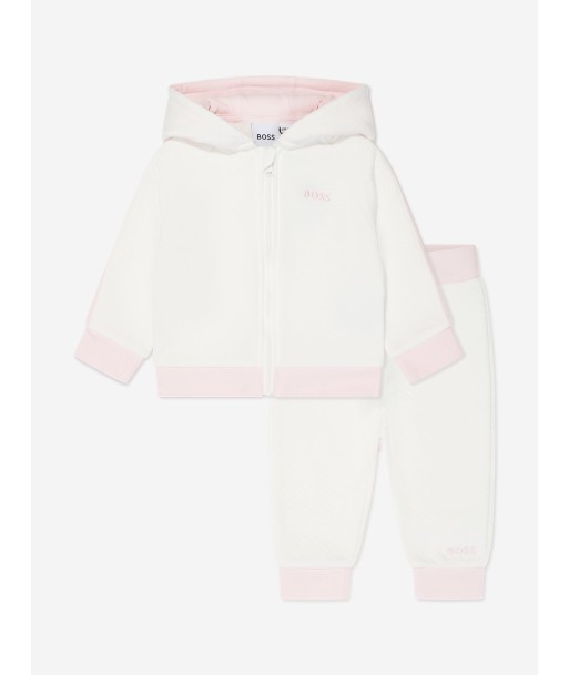 BOSS Baby Girls Tracksuit in Ivory livraison gratuite