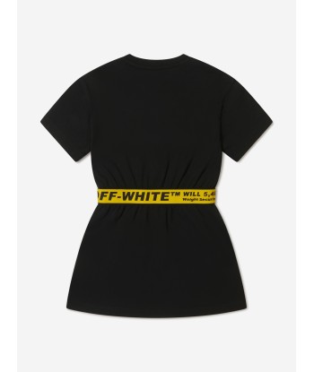 Off-White Girls Cotton Industrial Logo Band T-Shirt Dress Jusqu'à 80% De Réduction