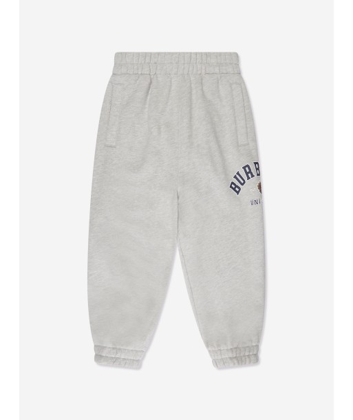 Burberry Kids Bonny Varsity Joggers in Grey français