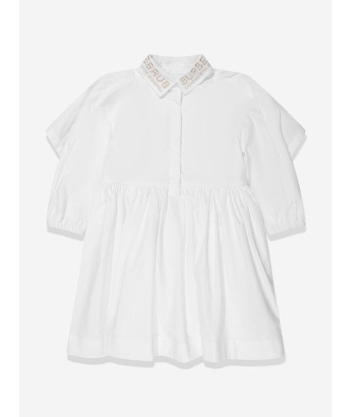 Burberry Girls Lyria Shirt Dress in White Les magasins à Paris et en Île-de-France